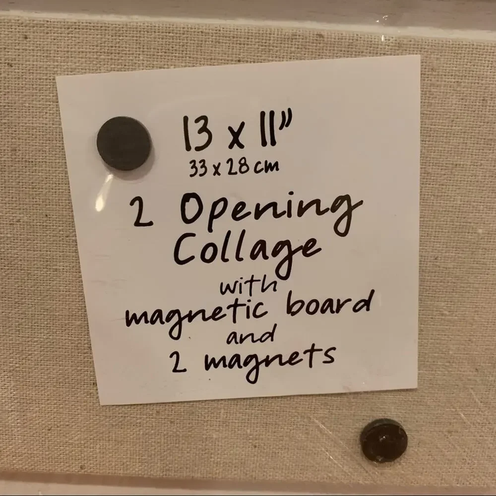 Grey and white multi-picture frame (wall mount) NWT